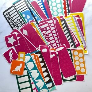 NEW! HUGE set 75+ makeup swatch stencils for palettes Instagram